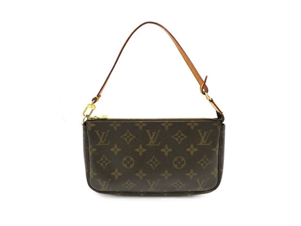 LOUIS VUITTON Bag Pouch Clutch handle Pochette Accessoires Monogram